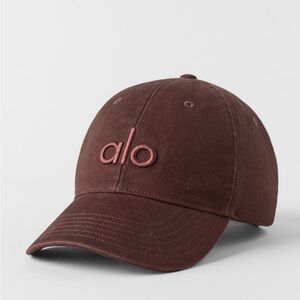 Alo Washed Off Duty Cap- Brownstone wash